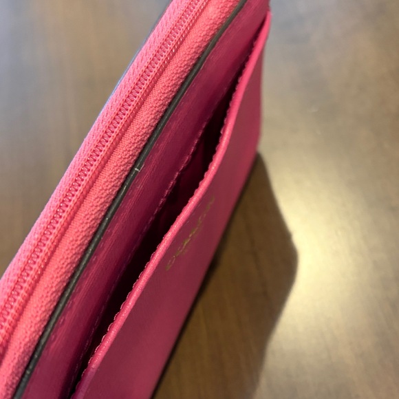 Coach Saffiano Leather Wristlet Clutch - Picture 3 of 7